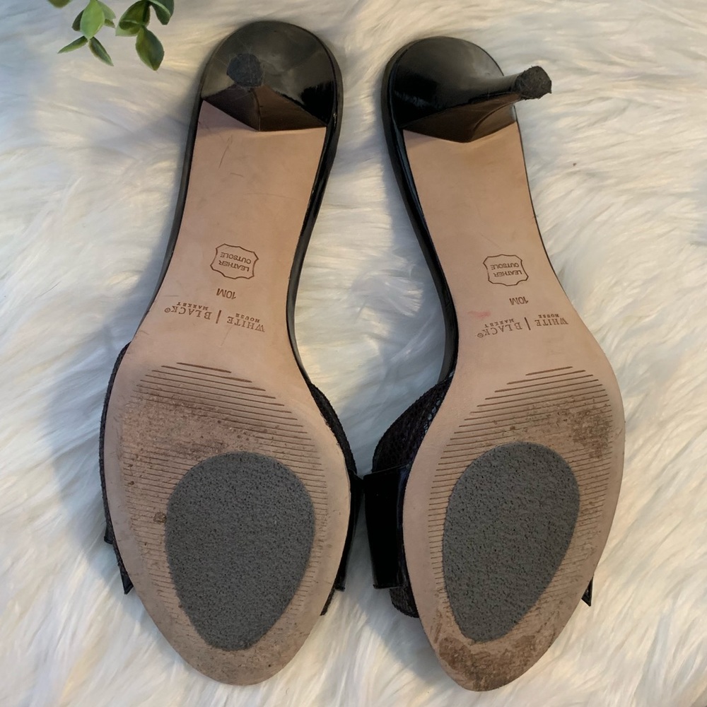 ❤️SOLD WHBM leather bow heels - Picture 5 of 8